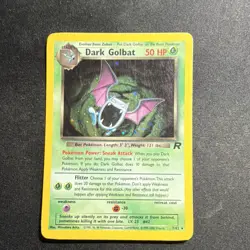 Pokemon Dark Golbat Rare 50HP Team Rocket 7/82 English Card 2000 - Image 1