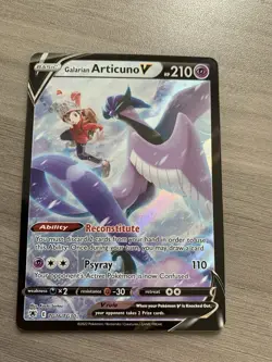 Pokemon Card - Astral Radiance - TG16/TG30 Galarian Articuno V - Trainer Gallery - Image 2