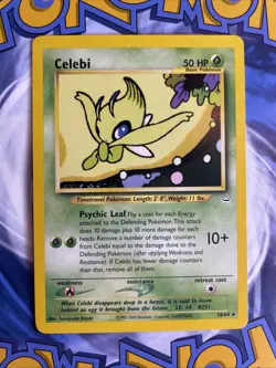 Pokemon Card CELEBI 16/64 Neo Revelation Rare Unlimited Non Holo 203💎NM ++💎 - Image 1