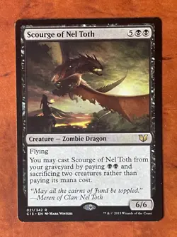 Scourge of Nel Toth MTG Magic the Gathering Card LP Lightly Played C15 - Image 1