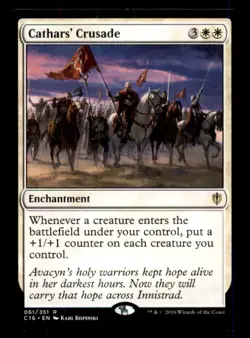 Cathars' Crusade LP Light Play Commander 2016 MTG [12088] - Image 1