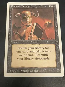 Demonic Tutor: 1994 Magic the Gathering - Revised Edition LP - Image 1