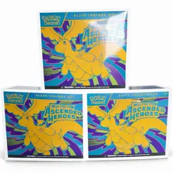 Pokemon Ascended Heroes Elite Trainer Box ETB Lot Of 3 IN HAND BRAND NEW SEALED - Image 1