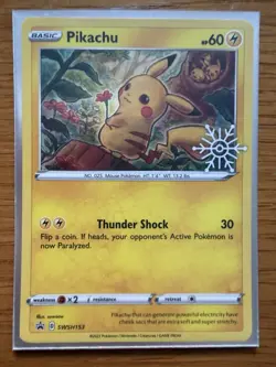 Pikachu SWSH153 Sword & Shield Ultra Rare Holo Promo Pokemon - Image 3
