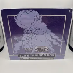 Pokemon Chilling Reign Elite Trainer Box Factory Sealed Small Rip - Image 1
