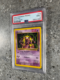 Pokemon TCG Cards Mewtwo 14 WOTC Black Star Promo PSA 9 MINT - Image 4