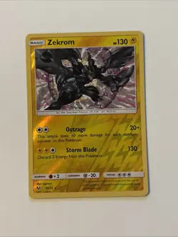 Zekrom 35/73 Rev Reverse Holo NM Shining Legends Pokemon Sun & Moon SM - Image 1