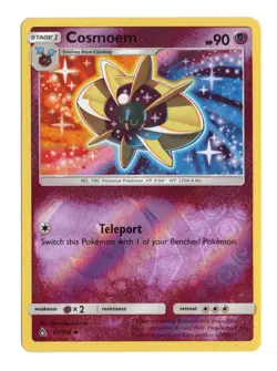 Pokemon Cosmoem 61/156 Ultra Prism Reverse Holo 2018 Sun & Moon NM English - Image 1