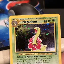 Meganium 11/111 Holo Rare Pokemon 2000 Neo Genesis LP - Image 2