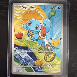 Pokemon Squirtle 30th anniversary gen 1 first partner black star promo 39 NM - Image 1