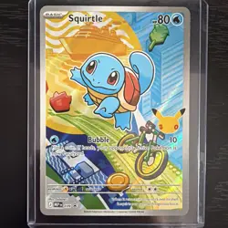 Pokemon Squirtle 30th anniversary gen 1 first partner black star promo 39 NM - Image 2