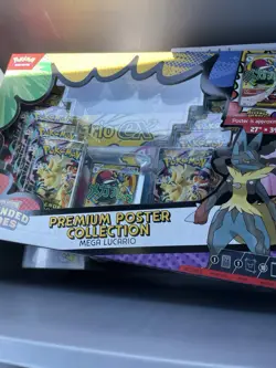 Pokemon TCG Ascended Heroes Mega Evolution Lucario Premium Poster Collection - Image 1