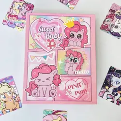 My Little Pony A5 Photo Album Binder Card Storage MLP Pinkie Rainbow Twilight - Image 5
