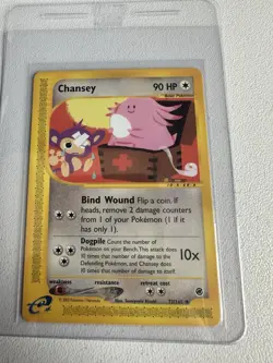 Chansey 72/165 Uncommon Expedition WOTC Vintage Pokemon 2002 - Image 1