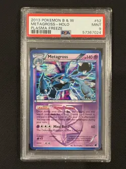 Metagross - POKEMON - Plasma Freeze - #52 - Holo Rare - 2013 - PSA 9 - Image 1