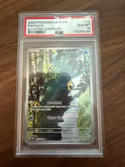 Psyduck #175 Illustration Rare Pokemon Scarlet & Violet 151 PSA 10 - Image 1
