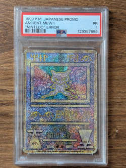 1999 Pokemon Japanese Promo PSA 1 Ancient Mew I Holo Nintedo Error FRESH SLAB - Image 1