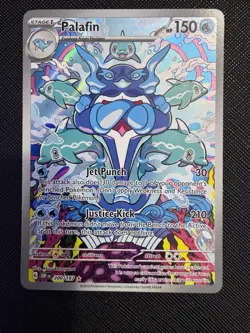 Pokemon TCG Palafin SV03: Obsidian Flames 200/197 Holo Illustration Rare NM - Image 1