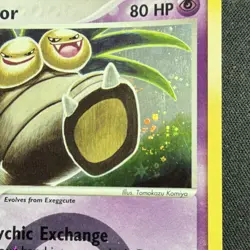 Pokemon Exeggutor REVERSE Holo Rare 80HP EX FireRed & LeafGreen 5/112 Eng SWIRL - Image 3