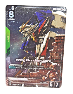 Wing Gundam Zero GD01-024 LR+ Alt Art GUNDAM TCG CARD ENGLISH NEWTYPE RISING - Image 1