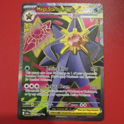 Pokemon TCG Mega Starmie EX 102/088 Perfect Order Full Art Ultra Rare Near Mint - Image 1