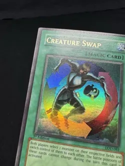 Yu-Gi-Oh! Creature Swap Legacy of Darkness LOD-081 1st Edition Holo Spell - Image 2