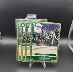 Play Set. One Piece CCG Electrical Luna OP08-036 - Two Legends ENGLISH FOIL Rare - Image 1