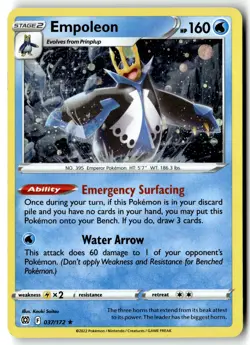 Pokemon Card Empoleon - (Cosmos Holo) LP Cosmo Holo Rare 037/172 - Image 1