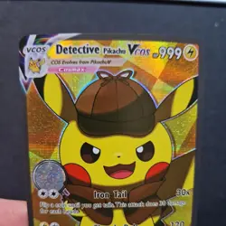 Pikachu Detective Pikachu Cosplay Cute Doujin ACG HOLO Card - Near Mint C. - Image 2