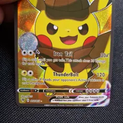 Pikachu Detective Pikachu Cosplay Cute Doujin ACG HOLO Card - Near Mint C. - Image 3