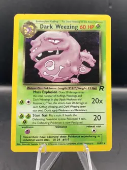 Pokemon TCG · Dark Weezing 14/82 · Holo · Team Rocket · Vintage WOTC (2000) LP - Image 1