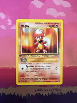 Pokemon Card Magby Neo Genesis Rare 23/111 Near Mint - Image 1