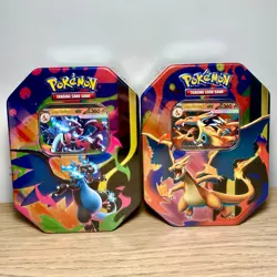2 x Pokemon TCG: Mega Charizard X +Y Ex Tin Set ✅ Brand New & Sealed ✅Fast Ship - Image 2