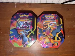 Pokemon TCG Mega Charizard X & Y Ex Tin Brand New & Sealed - Image 1