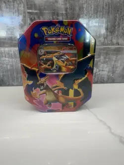 Mega Charizard Ex Tin - Mega Charizard Y EX Promo - Pokemon TCG Factory Sealed - Image 1