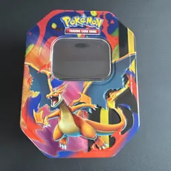Pokemon Mega Charizard Y Ex Collection EMPTY Tin - Image 1
