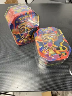 Pokemon TCG: Mega Charizard Tin - Mega Charizard Y Ex. New & Factory Sealed X2 - Image 1
