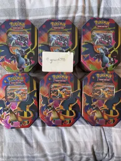 NEW Pokemon TCG Mega Charizard ex Tin Set - X and Y Pair - Sealed - 6 TINS ✅ - Image 1