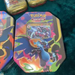 Pokemon TCG: Mega Charizard ex Tin x 2 (One of each X + Y) - Sealed - In Hand - Image 5