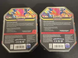 Mega Charizard X EX Tin + Mega Charizard Y EX Tin Sealed Pokemon TCG Bundle - Image 2