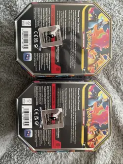 Pokemon TCG: Mega Charizard ex Tin x 2 (One of each X + Y) - New & Sealed - Image 2