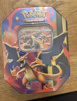 Pokemon TCG: Mega Charizard Tin - Mega Charizard Y ex - New Factory Sealed - Image 1