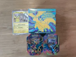 Pokemon TCG Ascended Heros etb & Mega Charizard Ex X+Y Tin Bundle +Pikachu Promo - Image 2