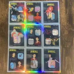 Super Products Invincible Relic Trading Card Lot 9 Cards Mauler Twins Robot - Image 1
