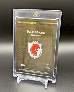 2025-26 TOPPS Knockout UWCL Jule Brand 1/1 Gold OL Lyonnes ONE-OF-ONE - Image 2