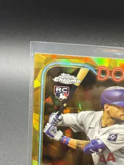 Andy Pages 2024 Topps Chrome Update Sapphire #USCS221 Gold /50 Rookie (RC) - Image 3