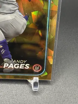 Andy Pages 2024 Topps Chrome Update Sapphire #USCS221 Gold /50 Rookie (RC) - Image 5