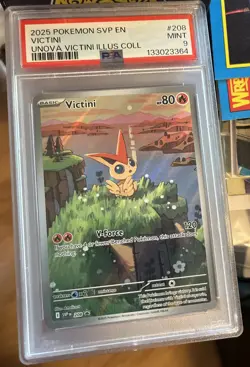 Pokemon TCG Victini #208 Black Star Promo Holo PSA 9 Mint Card - Image 1