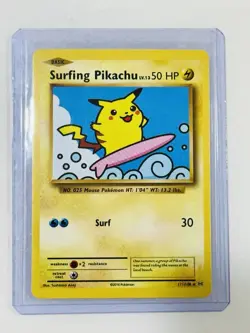 Pokemon Pikachu TCG Surfing Evolutions Card 111/108 Regular Secret Rare - Image 1