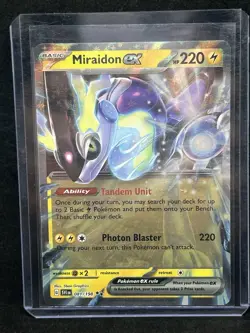 Miraidon ex Holo Shiny Pokemon TCG Card Scarlet Violet 081/198 - Image 3